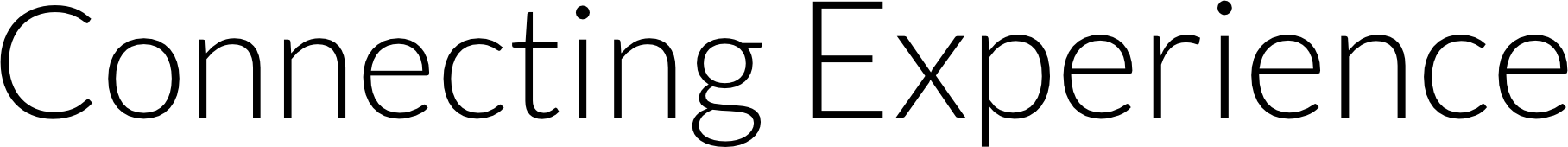 OEV - Connecting Experience - Verbindungen schaffen